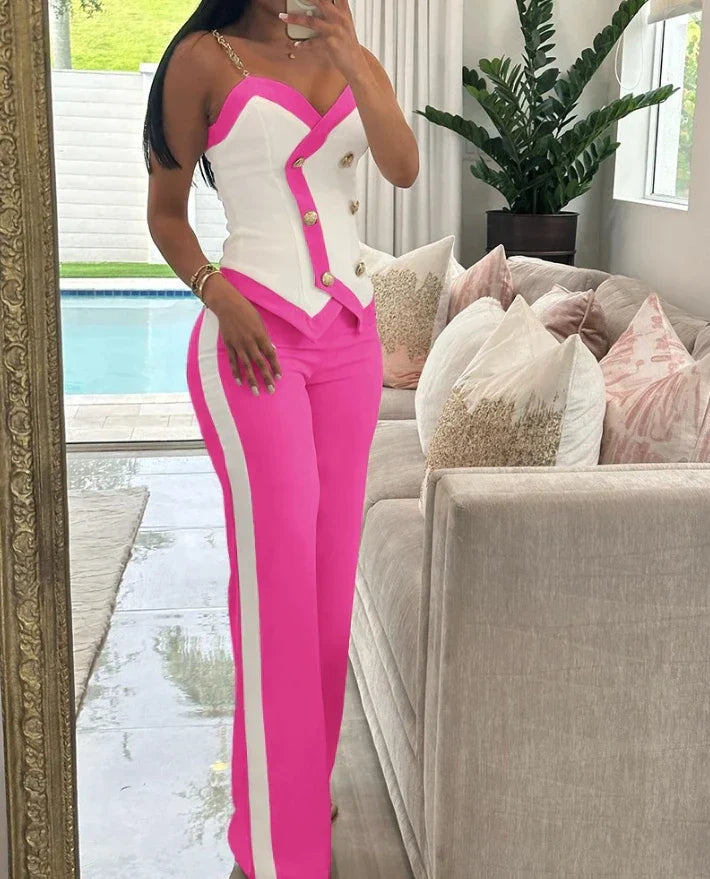Levoire | Tenue Deux Pièces Minimaliste Femme Rosa
