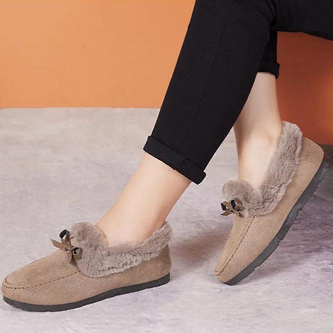 Levoire | Chaussures en cuir à semelle plate antidérapante chaude