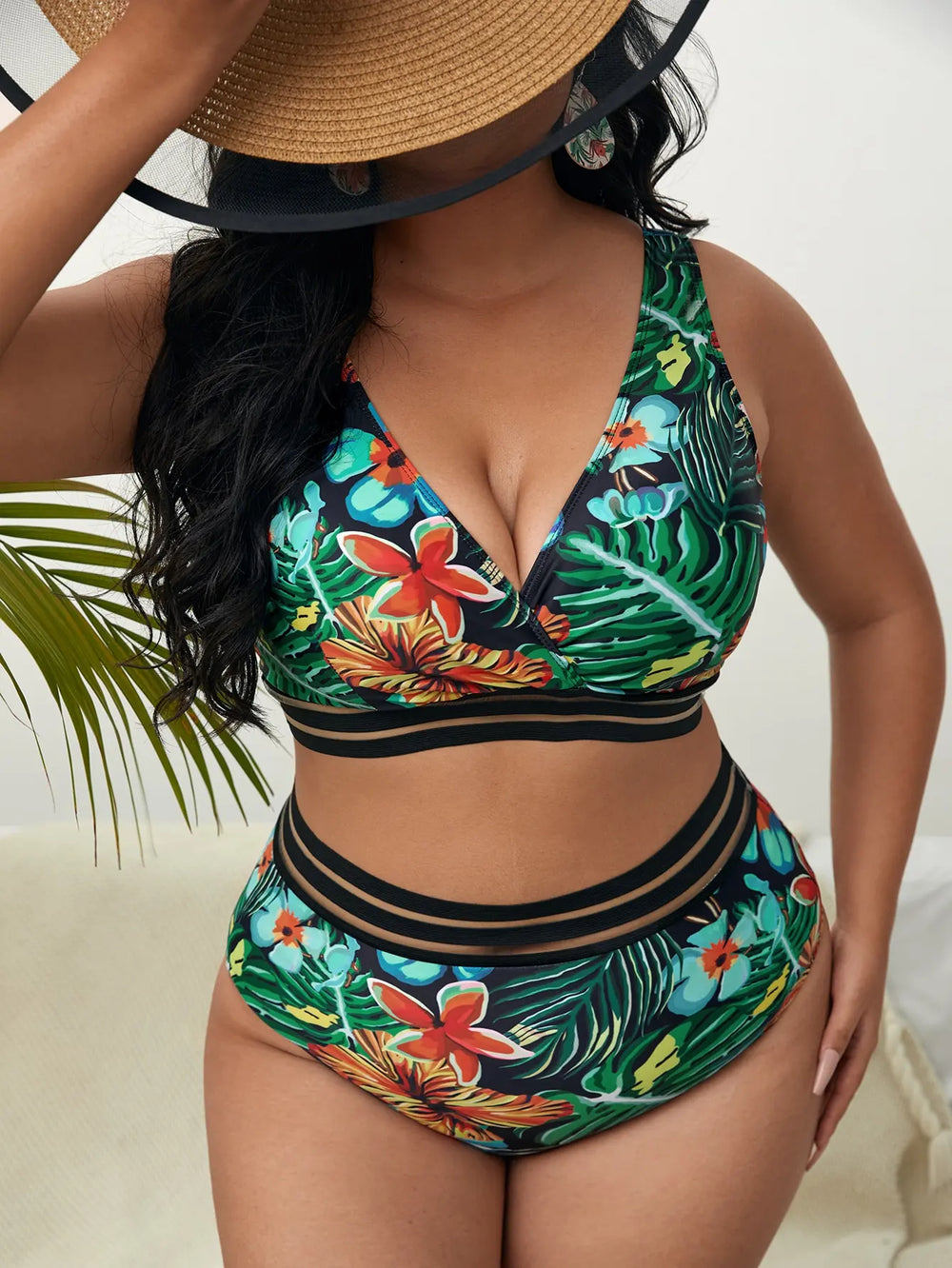 Levoire | Bikini Floral Grande Taille Green
