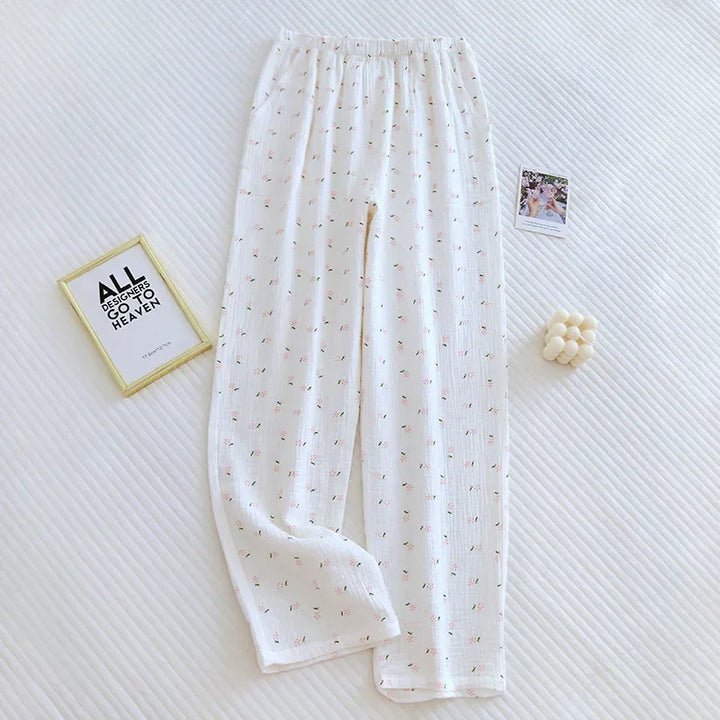 Levoire | Pantalons De Pyjama En Crepe De Coton 7