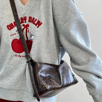 Levoire | Sac En Cuir Rétro Y2K Marron