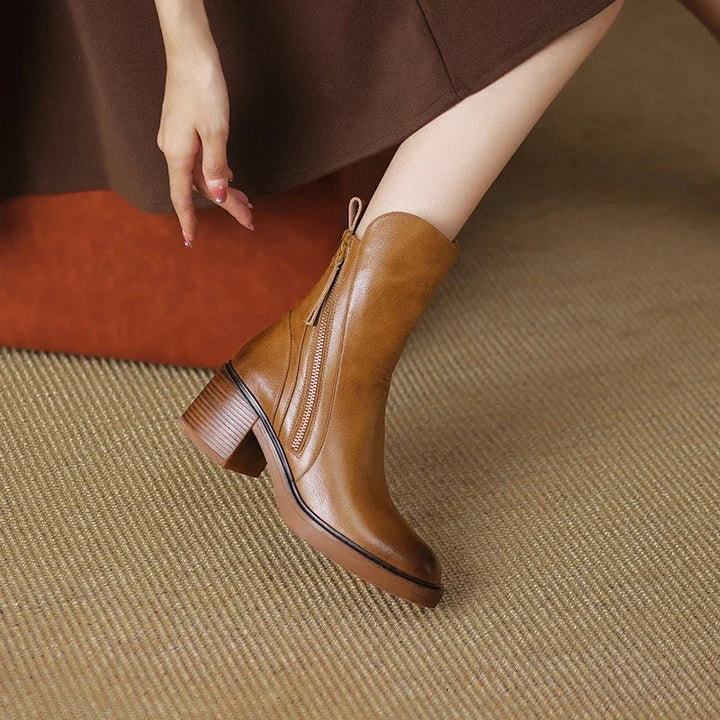 Levoire | Bottes En Cuir Classiques À Talons