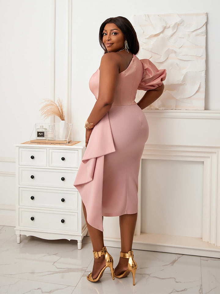 Levoire | En-Épaule Sans Manches Bodycon Midi Robe