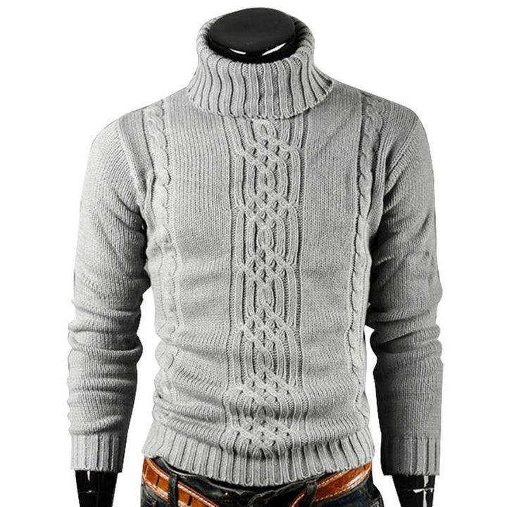 Levoire | Pull En Tricot Chaud Pour Hommes Gris clair