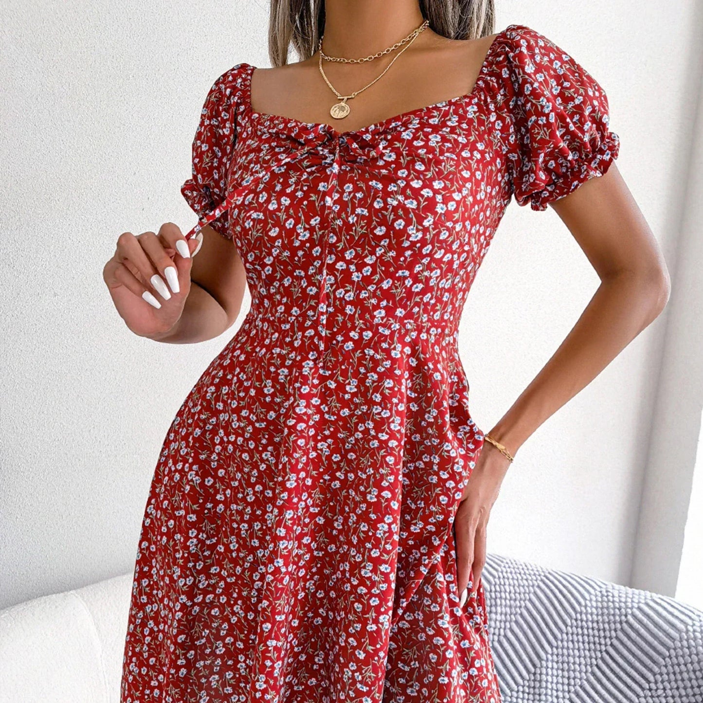 Levoire | Robe À Décolleté En V Et Lacets Rot