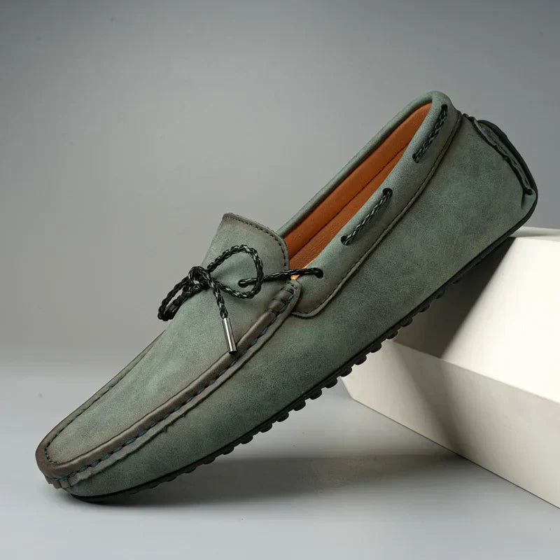 Levoire | Ames - Mocassins en daim Vert
