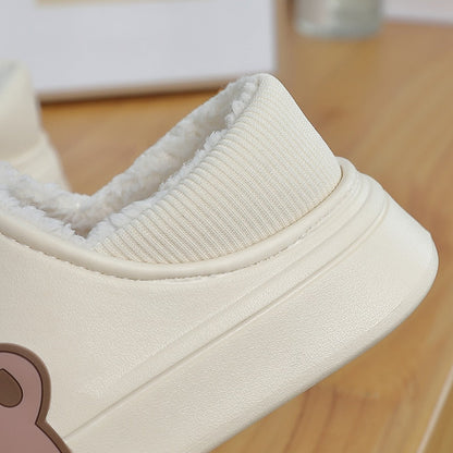 Levoire | Pantoufles En Coton Épaisse Semelle Plate