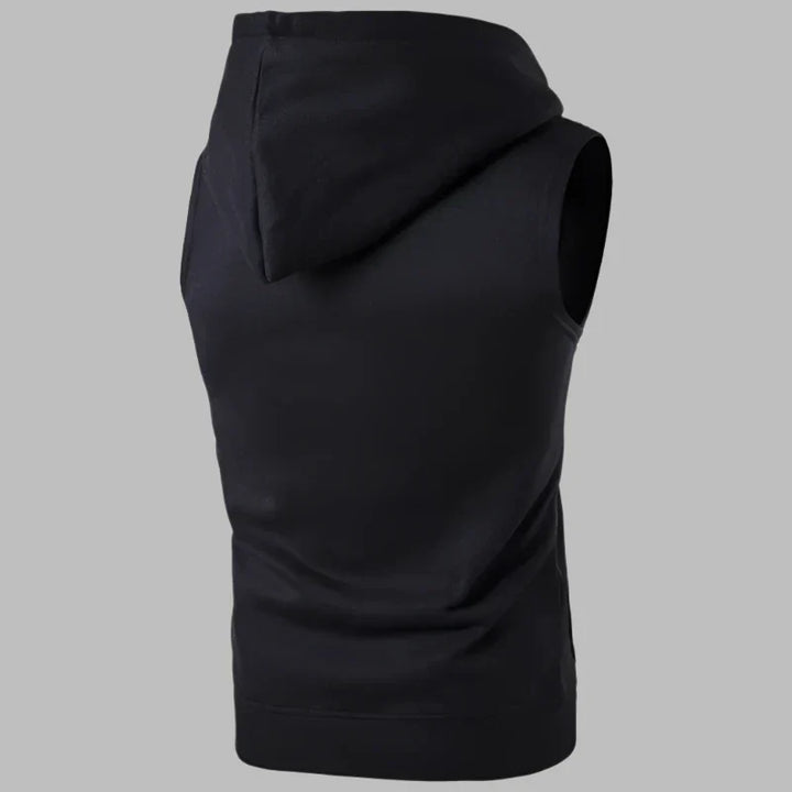 Levoire | Pull Sans Manches Pour Hommes Avec Zip Et Capuche