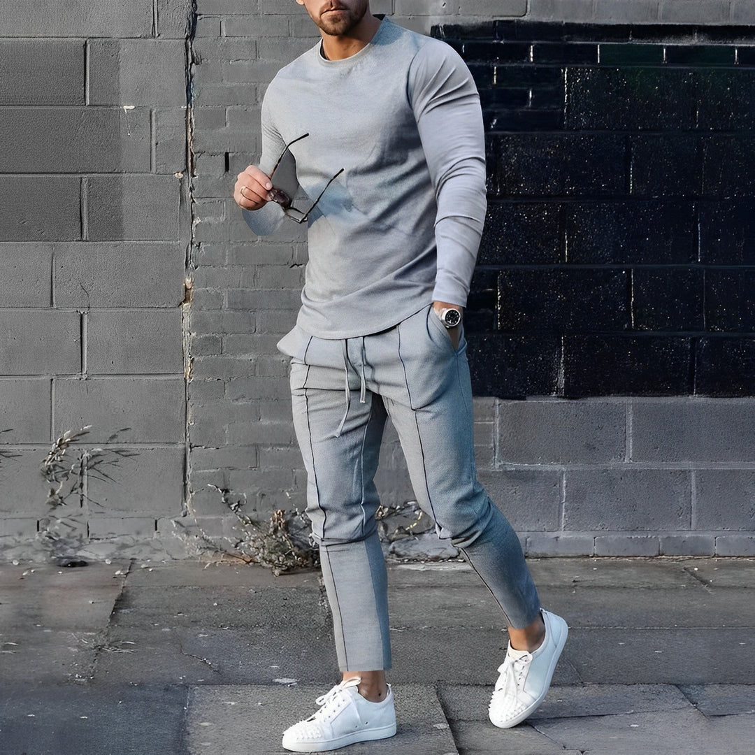 Levoire | Élégant Ensemble Pour Hommes 2 Pièces gris