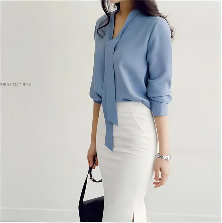 Levoire | Chemise À Nouer À Manches Longues