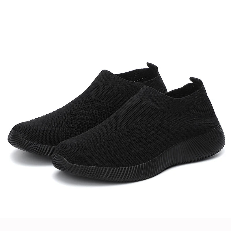 Levoire | Baskets Chaussettes Femme Souples Noir