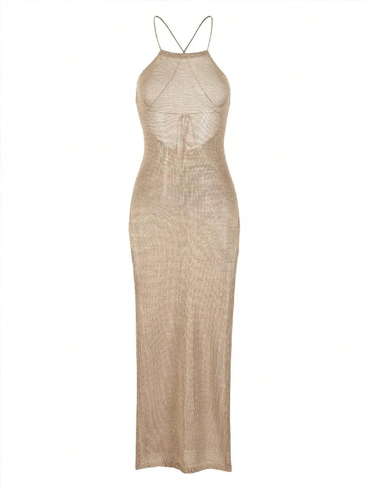 Levoire | Robes Maxi Sans Manches Au Crochet