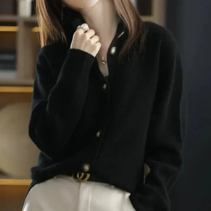 Levoire | Cardigan Intemporel Noir