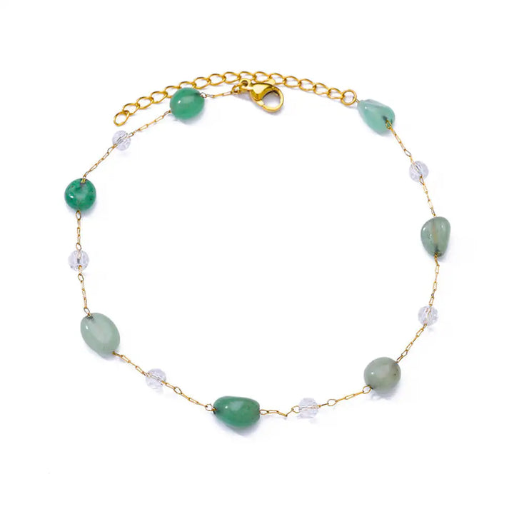 Levoire | Bracelet Fleur En Zircon Doré 19cm HJ364G-1