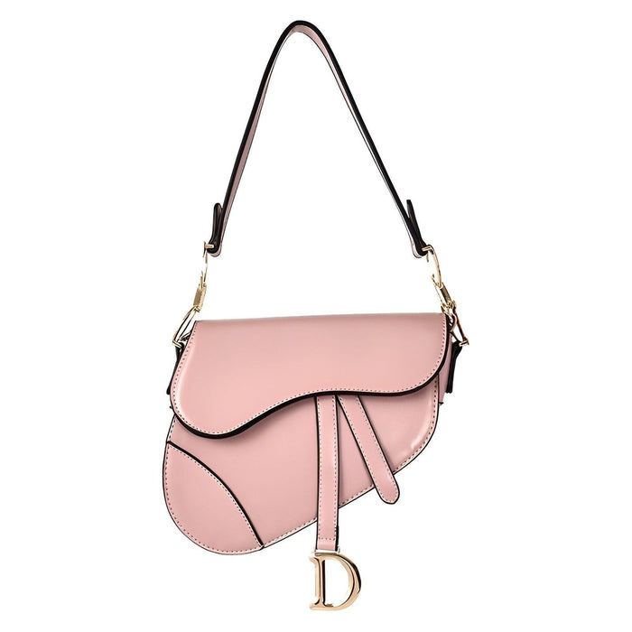 Levoire | Sac À Main Épuré Avec Zip Et Sangle Réglable Rosa