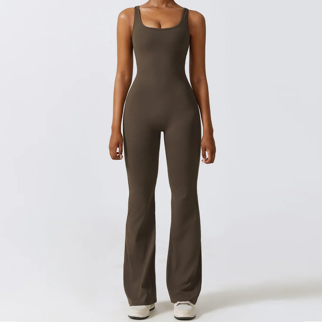 Levoire | Combinaison Fitness Femme Café Carbone