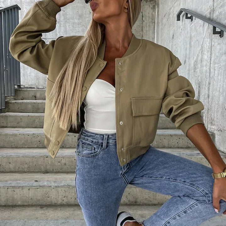Levoire | Veste De Loisirs À La Mode Pour Femmes Olive