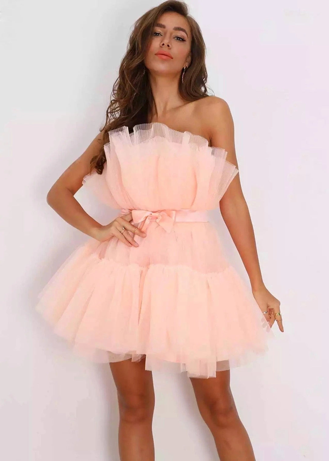 Levoire | Robe Sexy Sans Manches Rosa