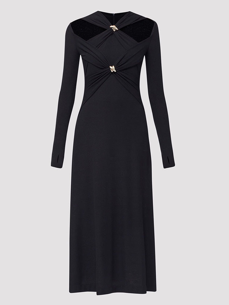 Levoire | V Décolleté Robe De Luxe NOIR