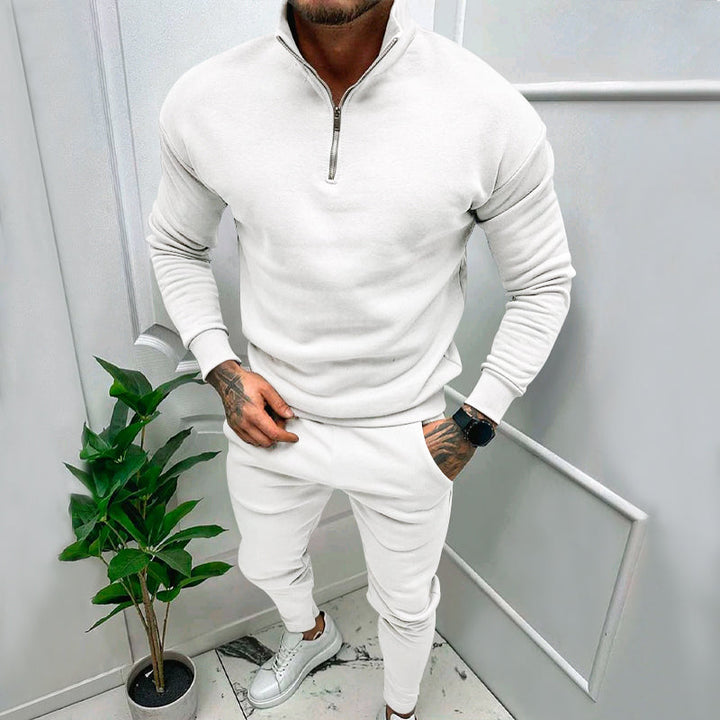 Levoire | Ensemble De Sport Avec Zip Blanc