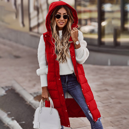 Levoire - Long Gilet Rot
