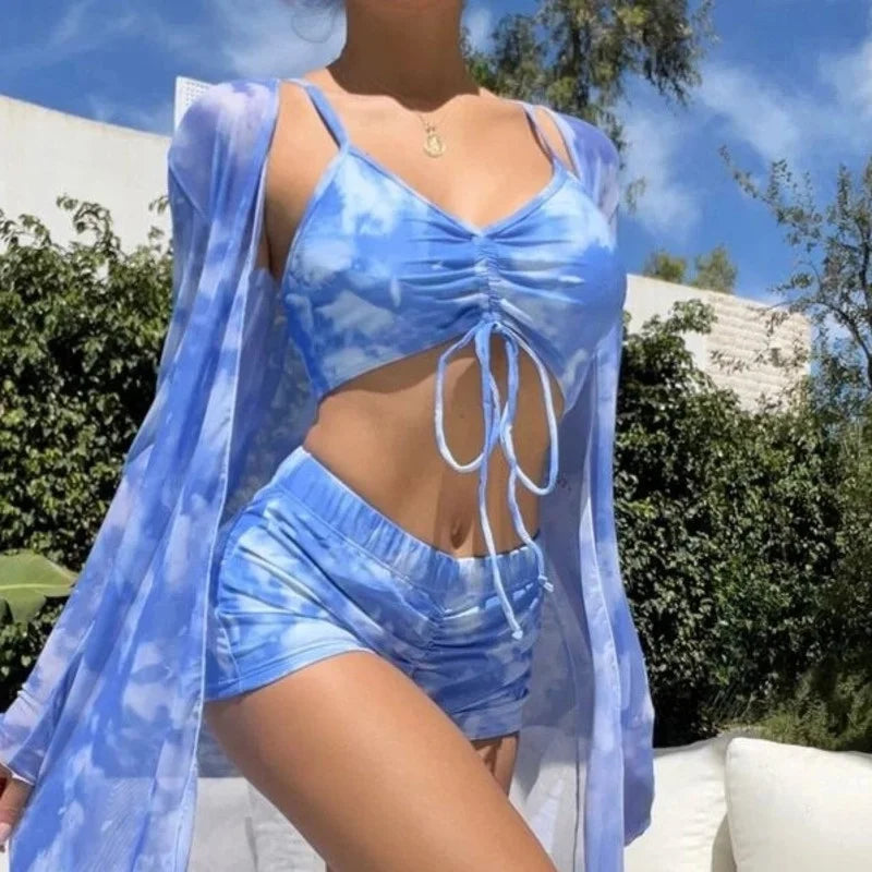 Levoire | Maillot De Bain Tankini D'Été Bleu ciel