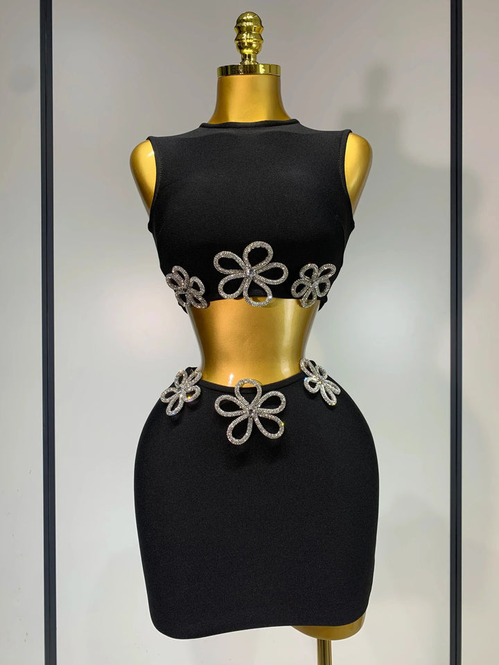 Levoire | Robe Bandage Mini Noire noir