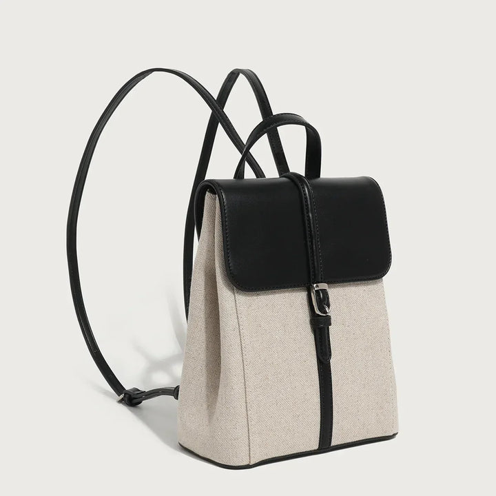 Levoire | Sac À Dos En Toile Preppy Pour Femmes - Élégant Et Durable Noir