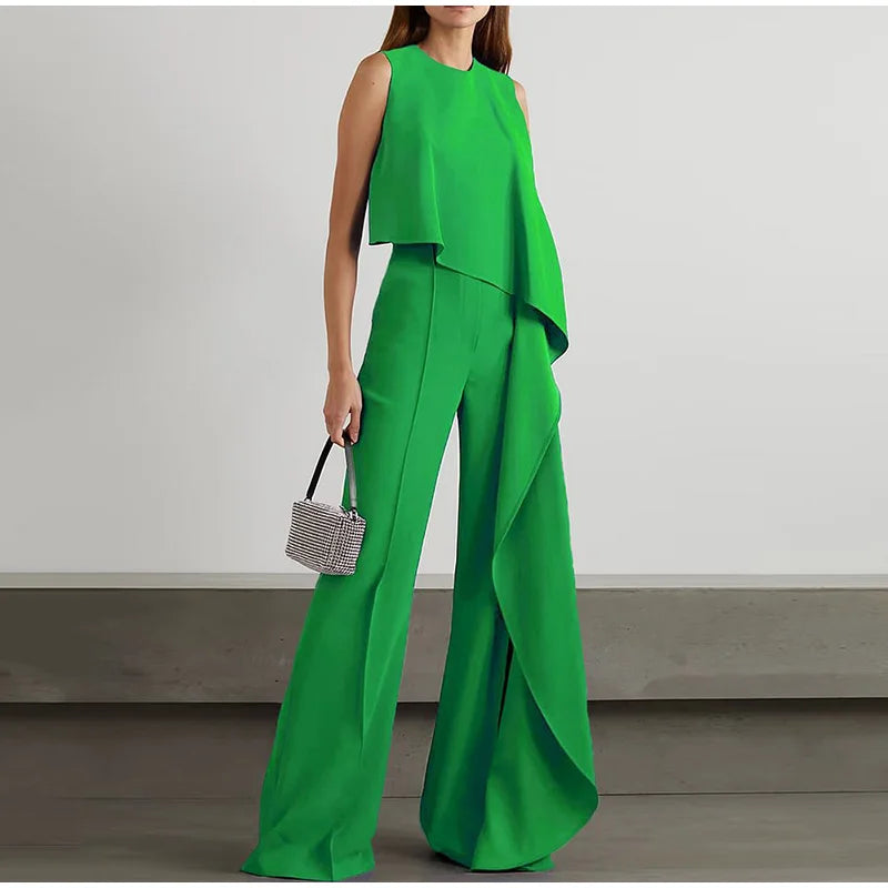 Levoire | Ensemble Sans Manches Pour Femmes Vert