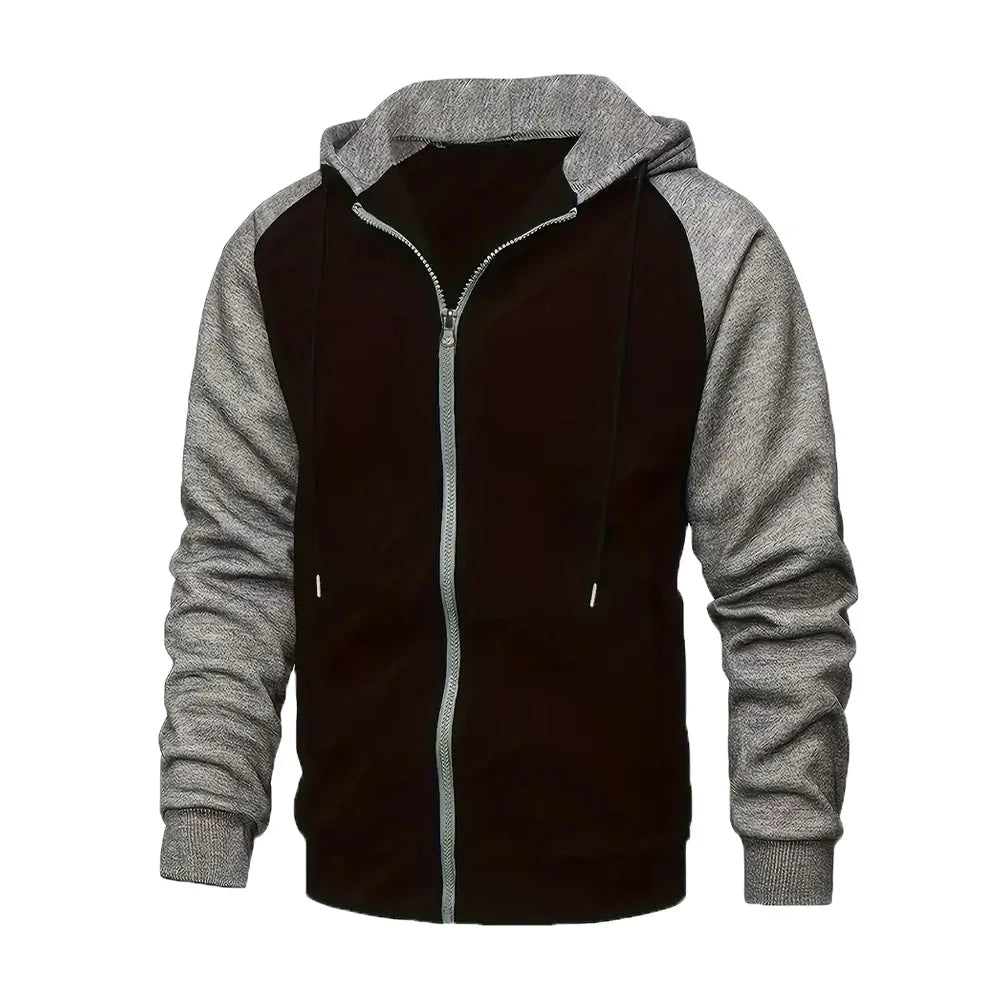 Levoire | Sweat à Manches Longues Homme Bloc de Couleur Noir