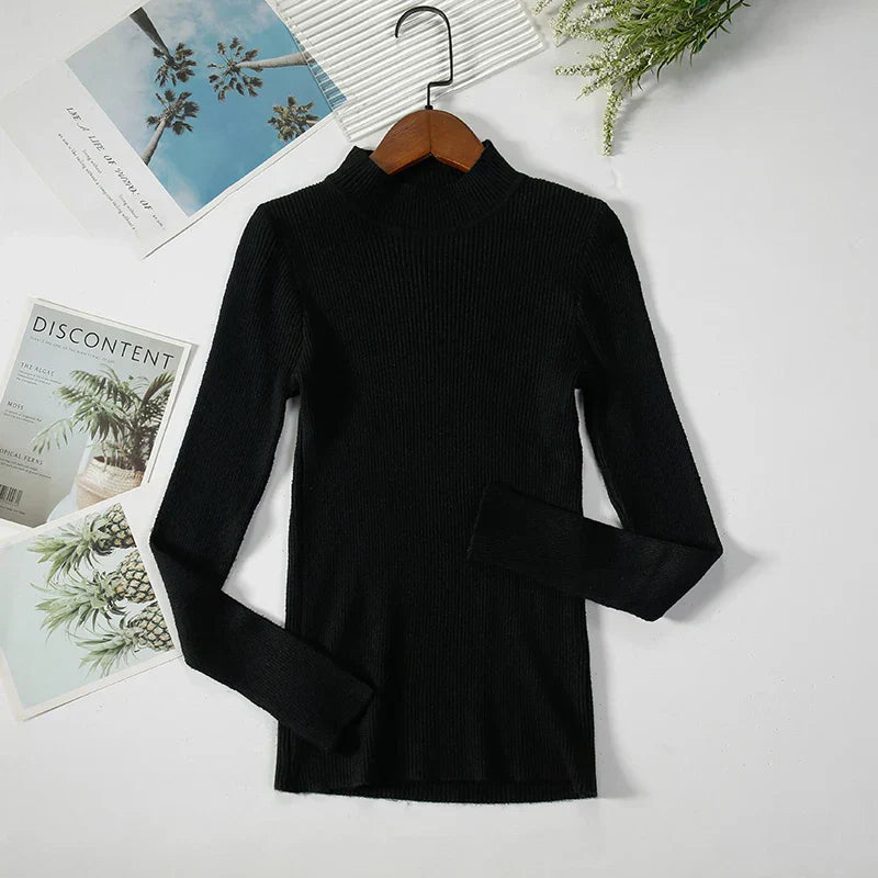 Levoire | Pull Douillet Avec Col Roulé Noir Taille unique