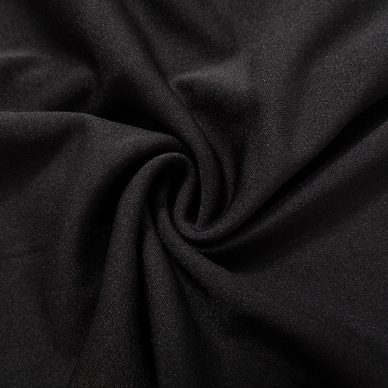 Levoire | Noir Col Montant Mini Robe