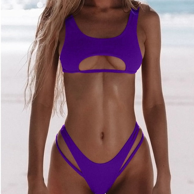 Levoire | Maillot De Bain Avec Haut Décoratif Lila