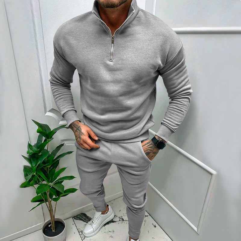 Levoire | Ensemble De Sport Avec Zip Gris Clair