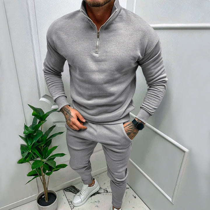 Levoire | Ensemble De Sport Avec Zip Gris Clair