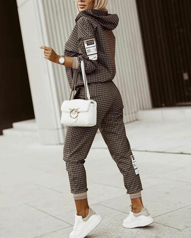 Levoire | Ensemble De Vêtements D'Extérieur À Motifs Pour Femmes