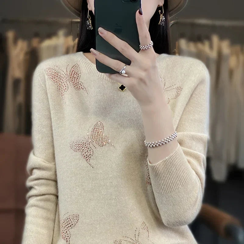 Levoire | Pull Nœud Papillon Avec Imprimé Ludique Beige