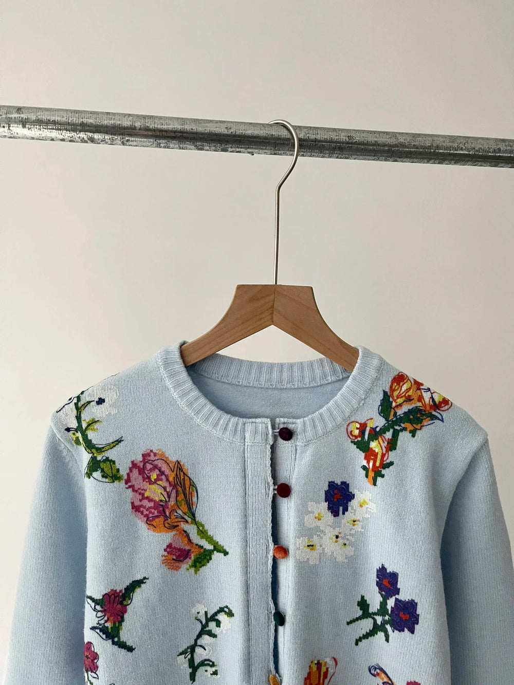 Levoire | Veste En Tricot Élégante Avec Fleurs