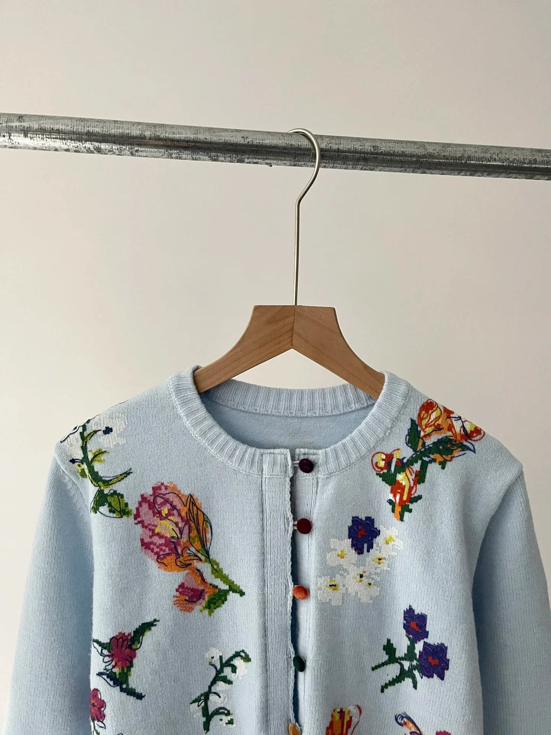 Levoire | Veste En Tricot Élégante Avec Fleurs