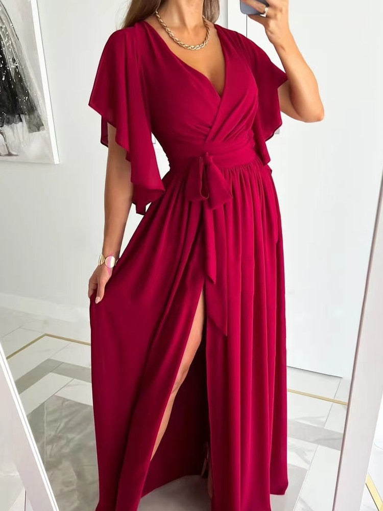 Levoire | Robe Maxi Avec Fente Rot