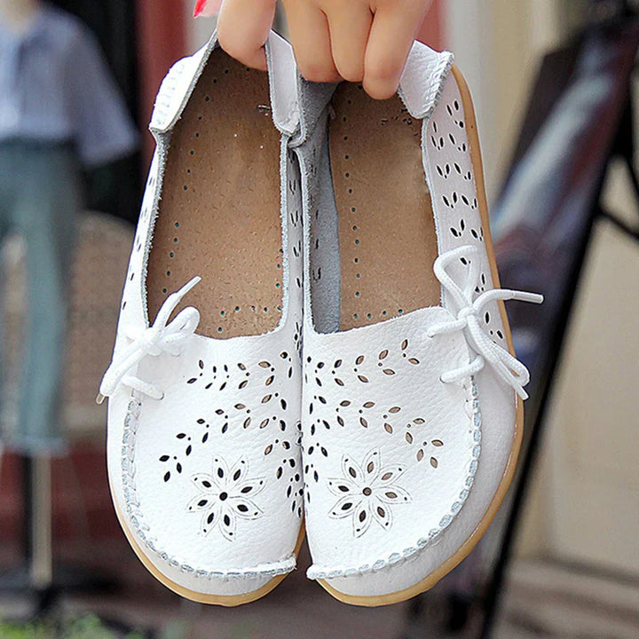Levoire | Chaussures Plates Élégantes Pour Femmes Blanc