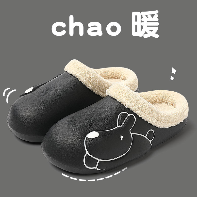 Levoire | Pantoufles En Coton Épaisse Semelle Plate