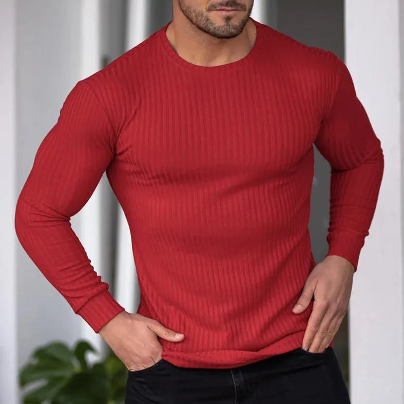 Levoire | Pull En Tricot Ajusté Avec Motif En Torsades Pour Hommes