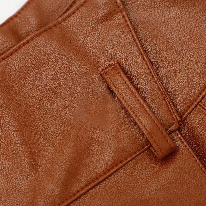 Levoire | Jupe Haute Taille En Cuir Pu