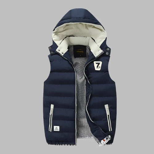 Levoire | Veste Intermédiaire Rembourrée En Gilet Avec Capuche Pour Hommes