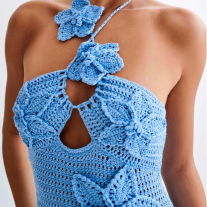 Levoire | Robe Maxi Dos Nu Au Crochet