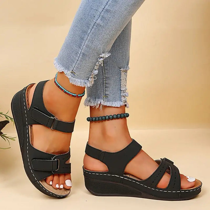 Levoire | Hallie Sandales Orthopédiques Noir