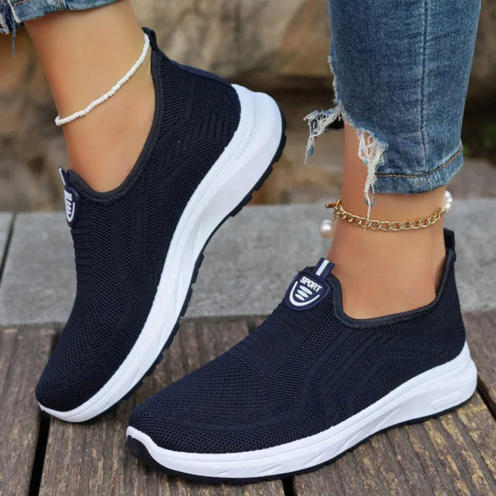 Levoire | Baskets Femme Slip-On Respirantes Bleu Royal
