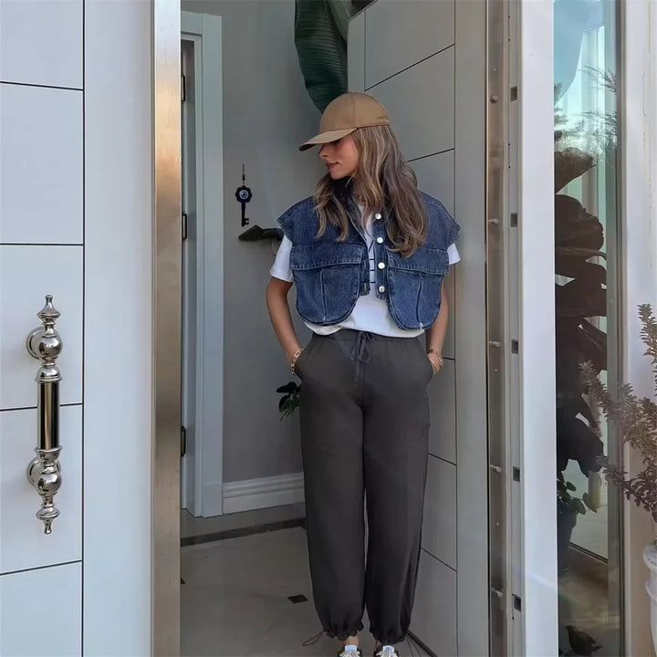 Levoire | Gilet En Denim Polo