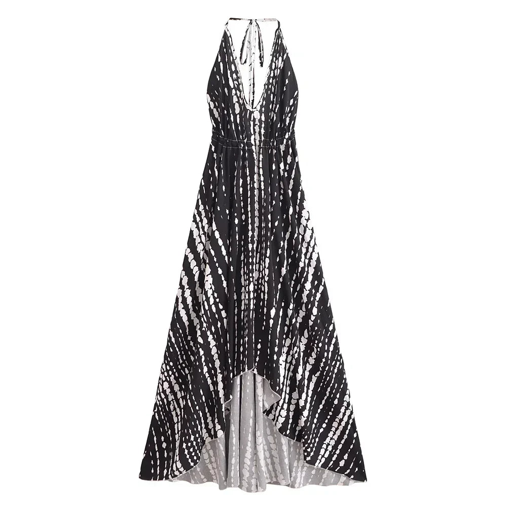 Levoire | Robe Longue Dos Nu Bohème Noir